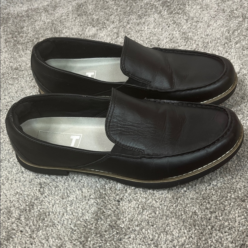 True Linkswear Golf Loafers Black Leather Size 10